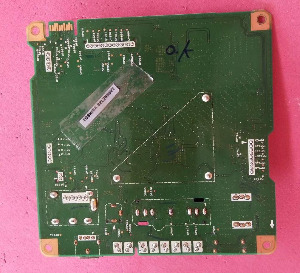 Main Board TOSHIBA (เมนบอร์ด โตชิบา) อะไหล่แท้/ของถอด ใช้กับรุ่น 32L2550VT