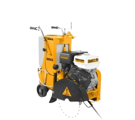INGCO รถตัดถนน 12"-18"KM018- GSF16-2 เครื่องเบนซิน 13HP