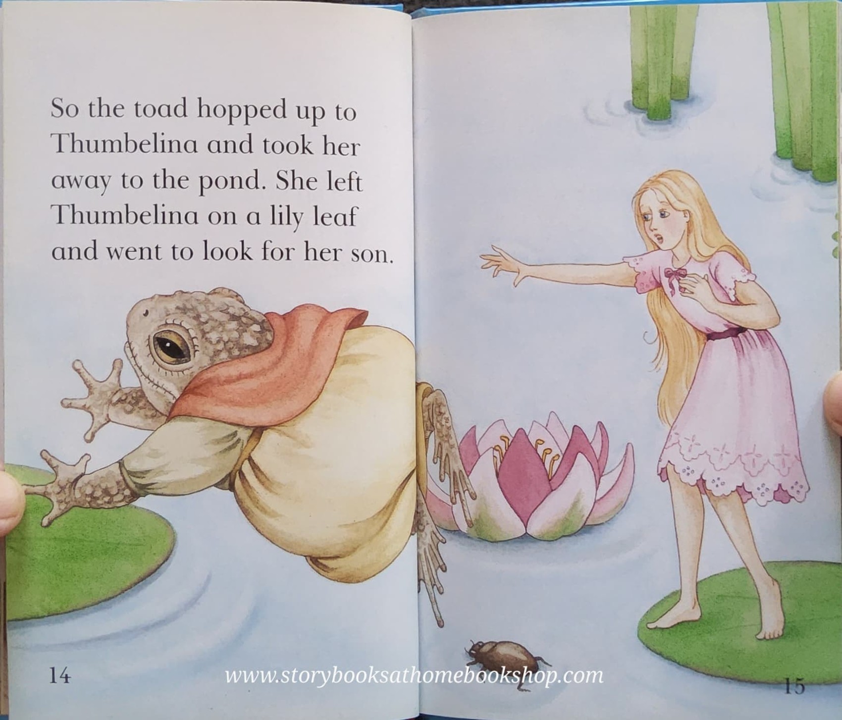 หนังสือนิทานปกแข็ง ** ♥️READ IT YOURSELF WITH LADYBIRD: THUMBELINA LEVEL 3