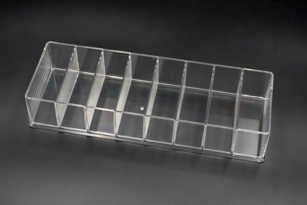 Cable storage box กล่องเก็บสายไฟ สายชาร์จ สายUSB พลาสติกแบบใส 8ช่อง ขนาดปกติ 8x25x4.5 cm ST210917-7C