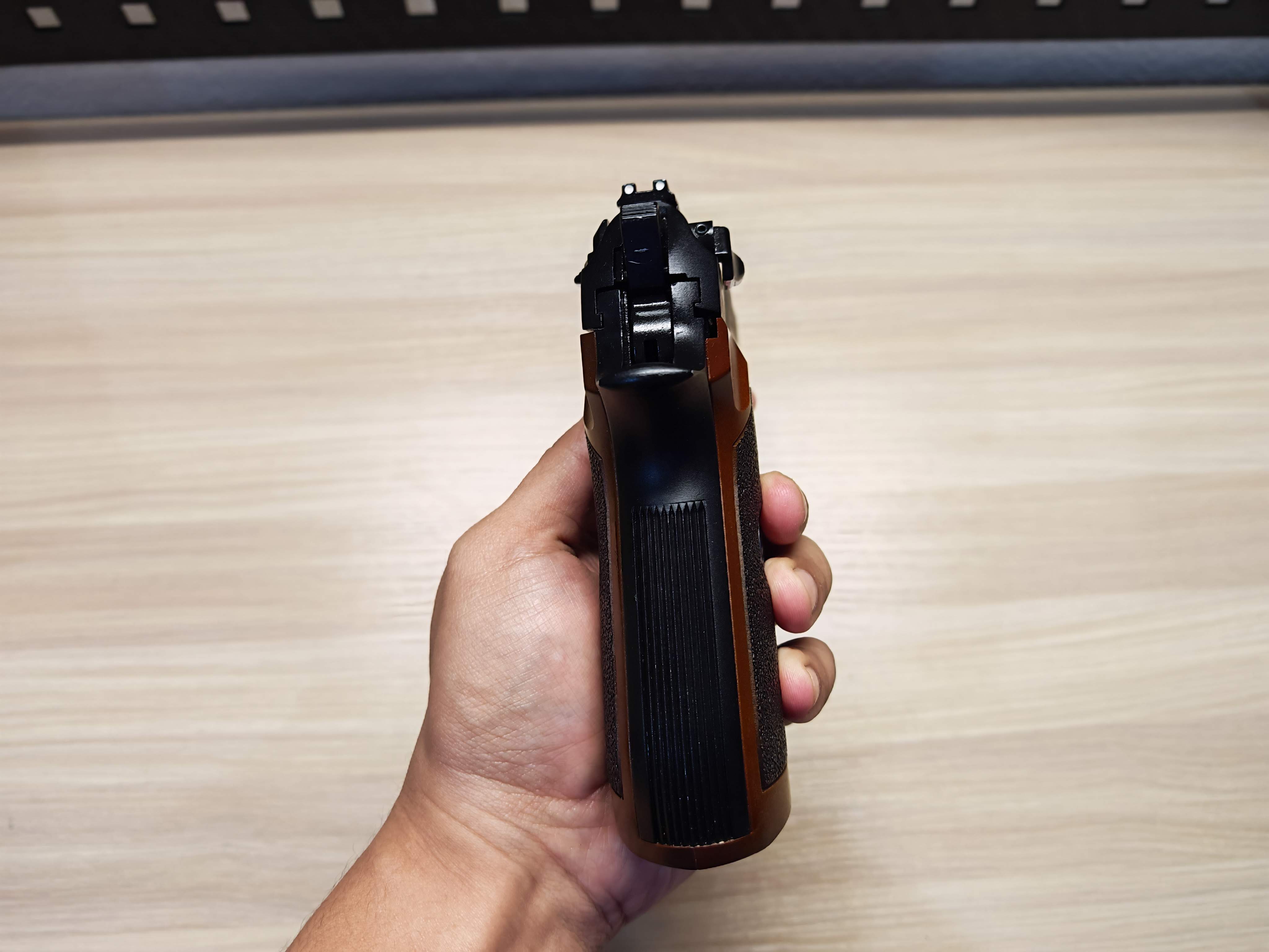 WE Beretta M92 Samurai Edge Biohazard Semi Version BB Gun บีบีกัน แบบแก๊ส ปืนอัดลม มือสอง Airsoft Gun