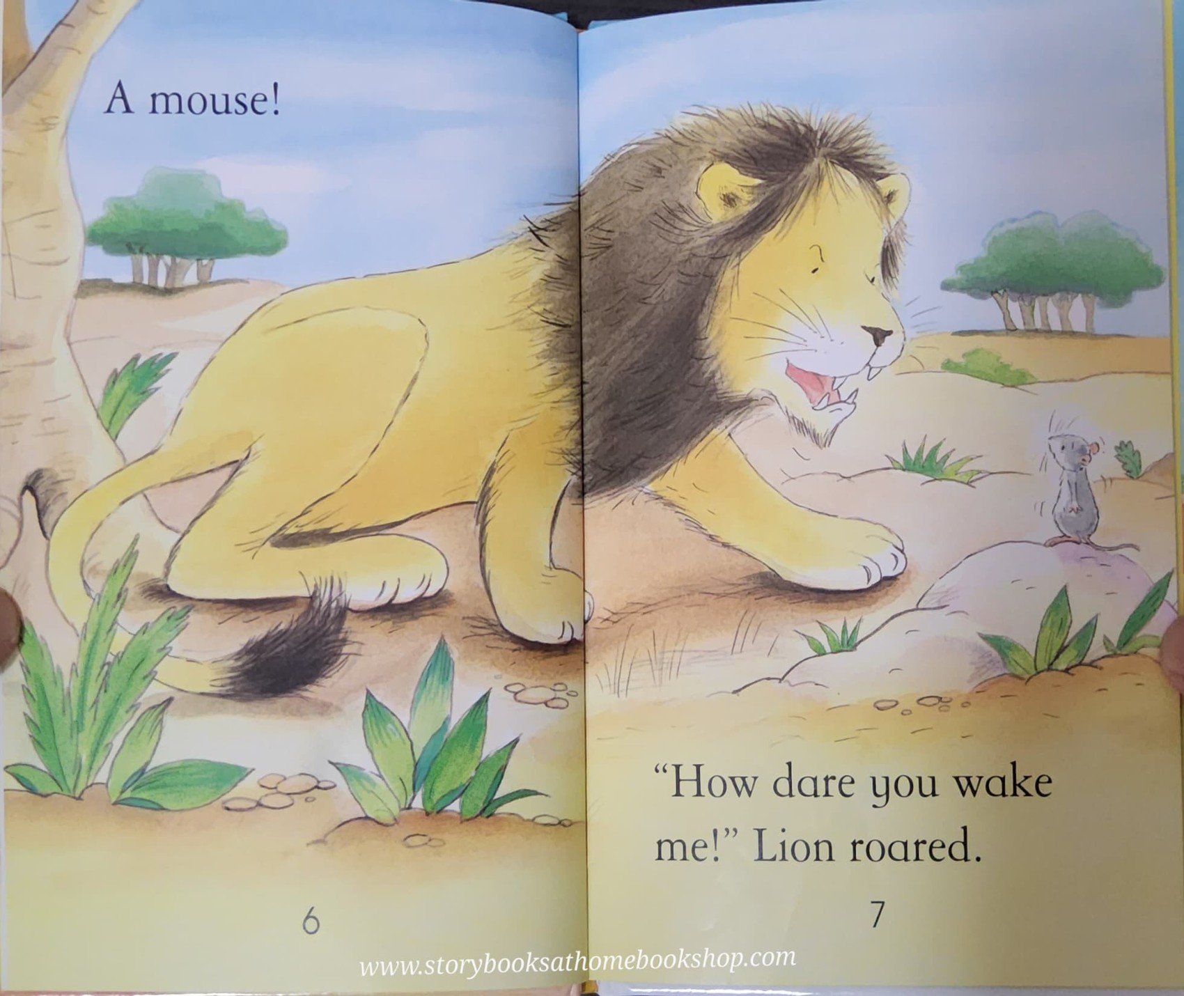 หนังสือนิทานปกแข็ง** 🍅🍅USBORNE FIRST READING:THE LION AND THE MOUSE
