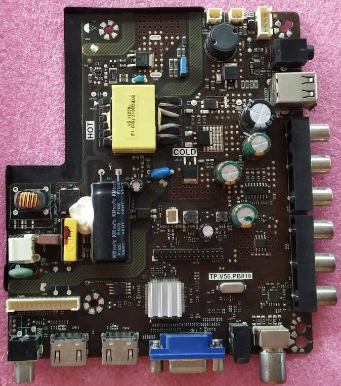 เมนบอร์ดทีวี อัลทรอน ALTRON ของแท้มือสองถอดจากเครื่อง รุ่นALTV-3203 พาร์ท TP.V56.PB816 เวอร์ชั่นทีบาร์ST3151A05-8