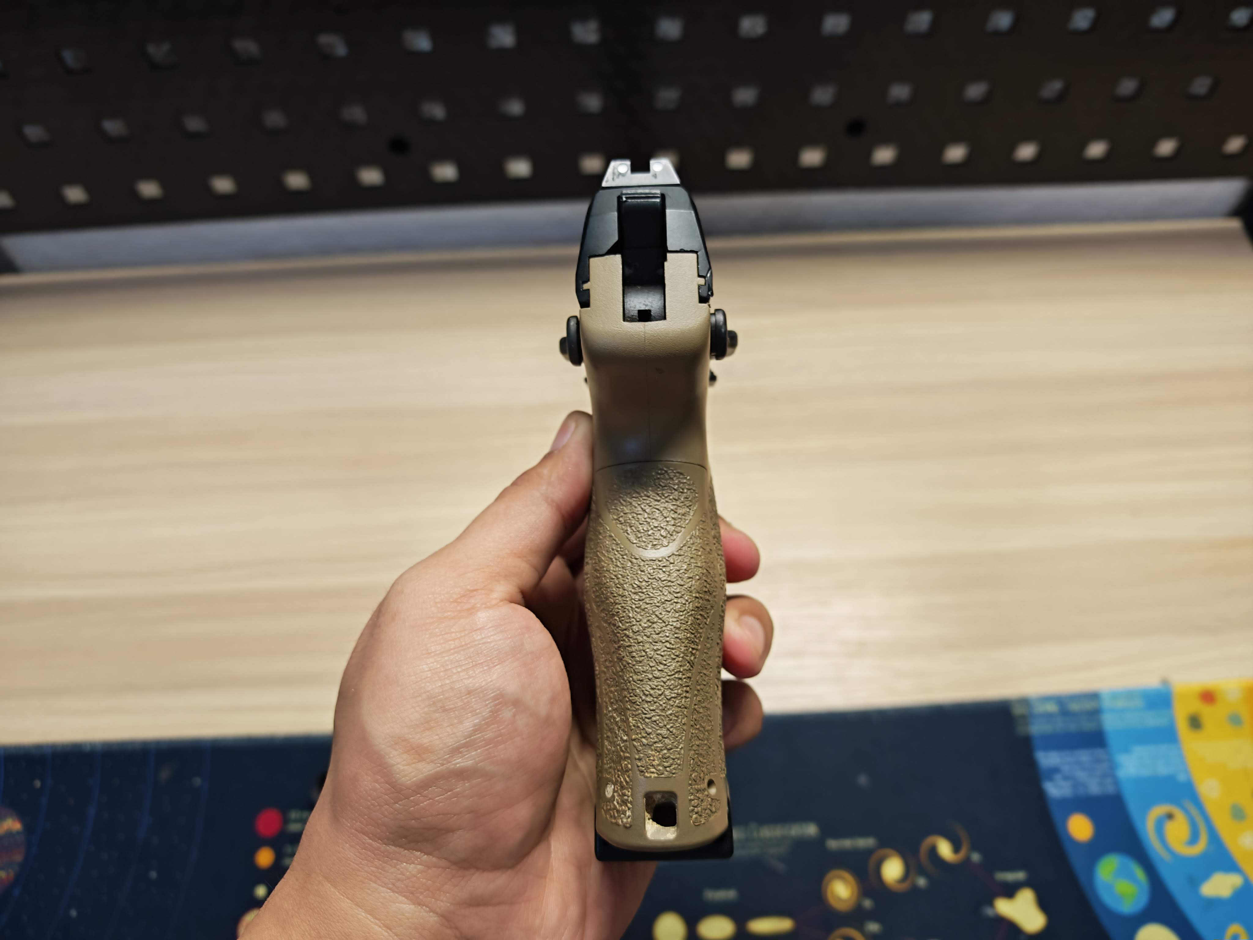 Tokyo Marui HK45 Tactical Two Tone + เก็บเสียง GBB BB Gun บีบีกัน แบบแก๊ส ปืนอัดลม มือสอง Airsoft Gun