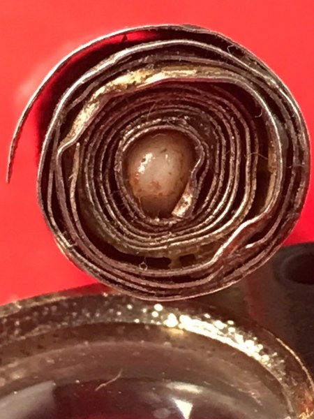 ตะกรุดเงิน จารมือหลวงปู่ครูบาชัยยะวงศา วัดพระพุทธบาทห้วยต้ม จ.ลำพูน