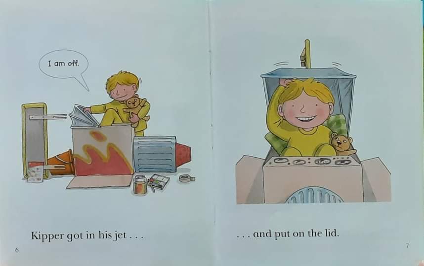 หนังสือนิทานปกแข็ง** 🍅🍅READ WITH BIFF,CHIP&KIPPER: THE MOON JET PHONICS LEVEL4