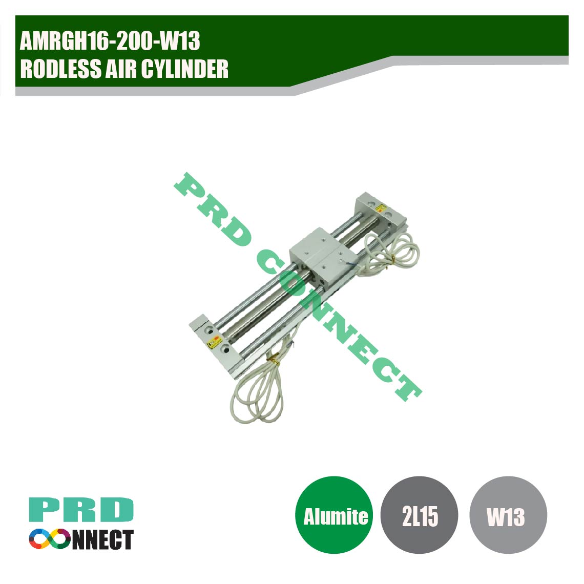 AMRGH16-200-W13, RODLESS AIR CYLINDER