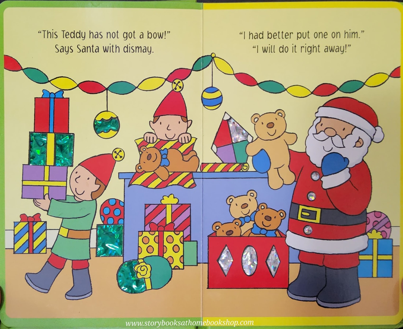 SPARKLING TOUCH AND FEEL BOARD BOOK** ð
ð
SANTA'S CHRISTMAS TEDDY