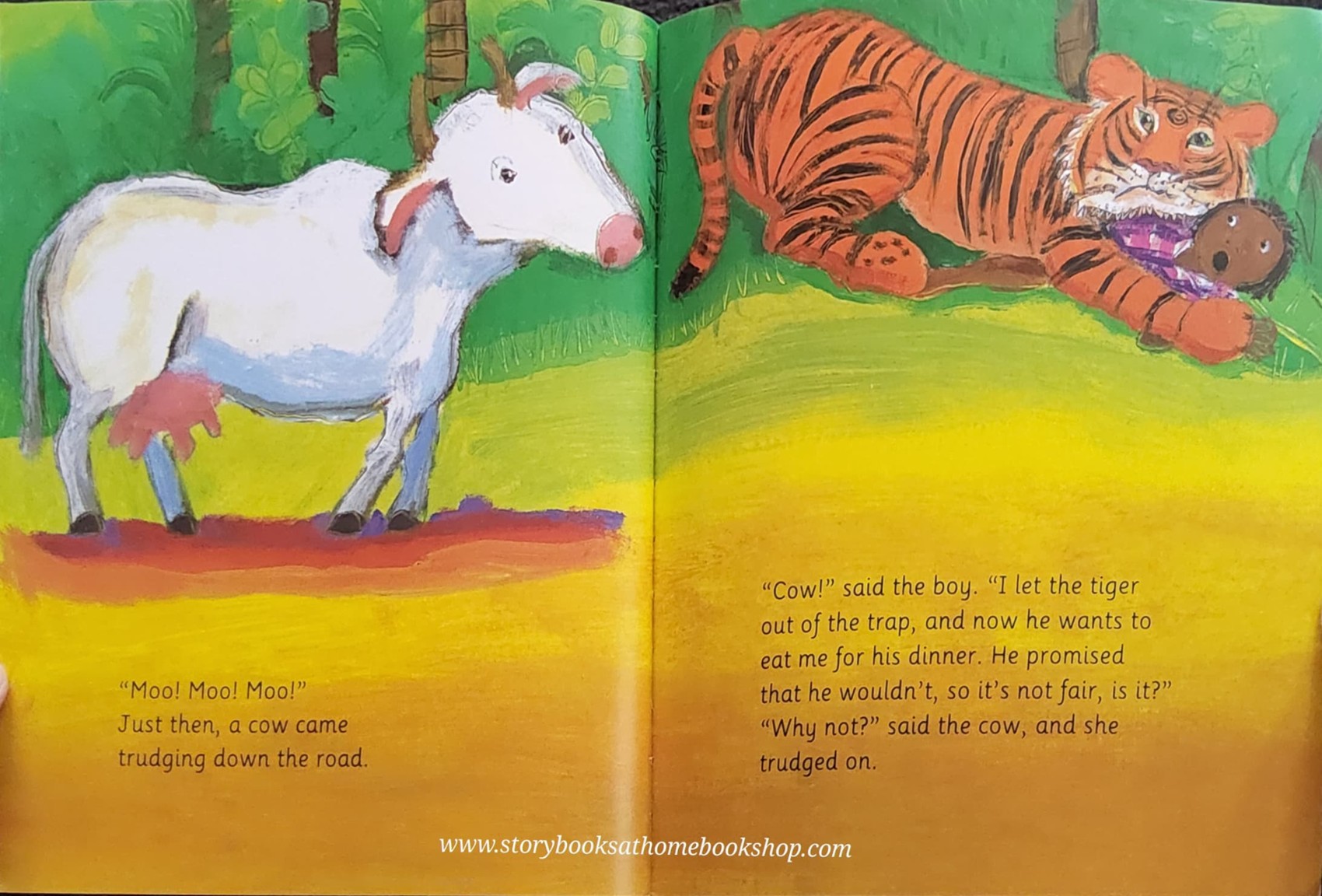 หนังสือนิทานปกอ่อน ** 🍅🍓 THE TIGER AND THE JACKAL BY VIVIAN FRENCH