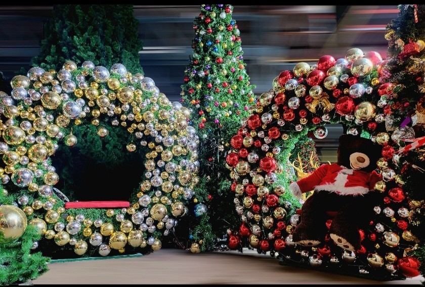 แบบซุ้มรีธคริสต์มาส ตกแต่งงานเลี้ยงวันคริสต์มาสยอดนิยม สินค้าจัดแต่งสถานที่ในวันคริสต์มาสปี2025