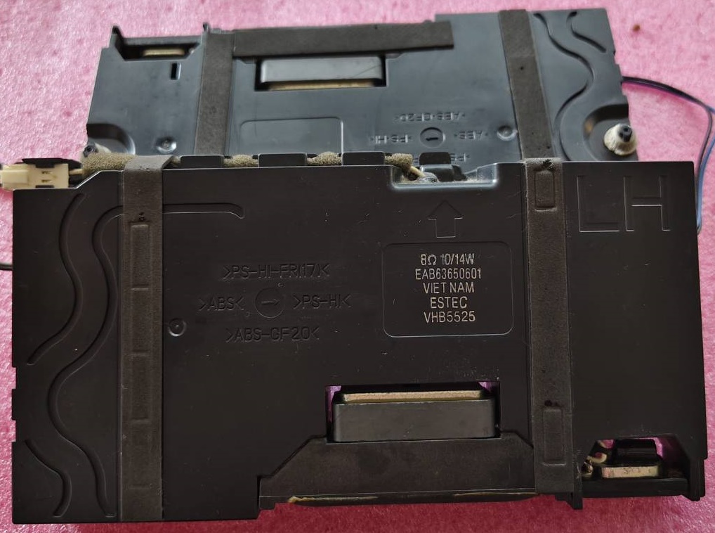 ลำโพงทีวี LG (แอลจี) อะไหล่แท้/มือสองพร้อมใช้งาน พาร์ทEAB63650601 EAB63650602 ใช้กับรุ่น43UF770T 49UF670T 8โอมห์ 10/14 วัตต์ และรุ่นอื่นที่พาร์ทเหมือนกัน