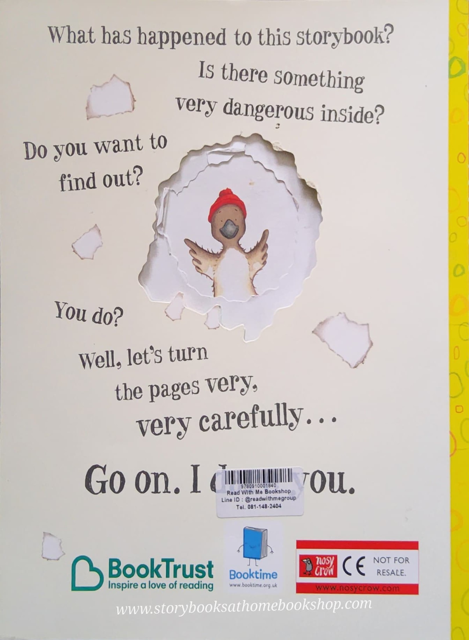 RECOMMENED BOOK **หนังสือนิทานปกอ่อน** 🍓🍓OPEN VERY CAREFULLY A BOOK WITH BITE