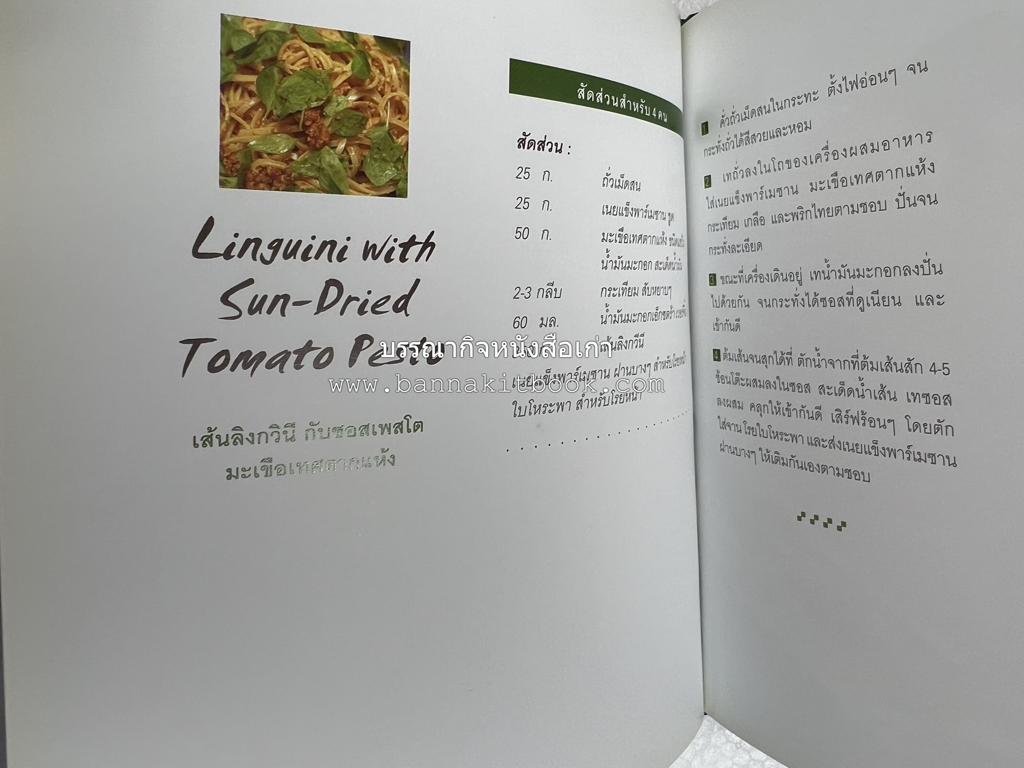 10 Best Pasta Dishes โดย : ปริสนา บุญสินสุข (หนังสือชุด "10 Best" ของสำนักพิมพ์เวลาดี).