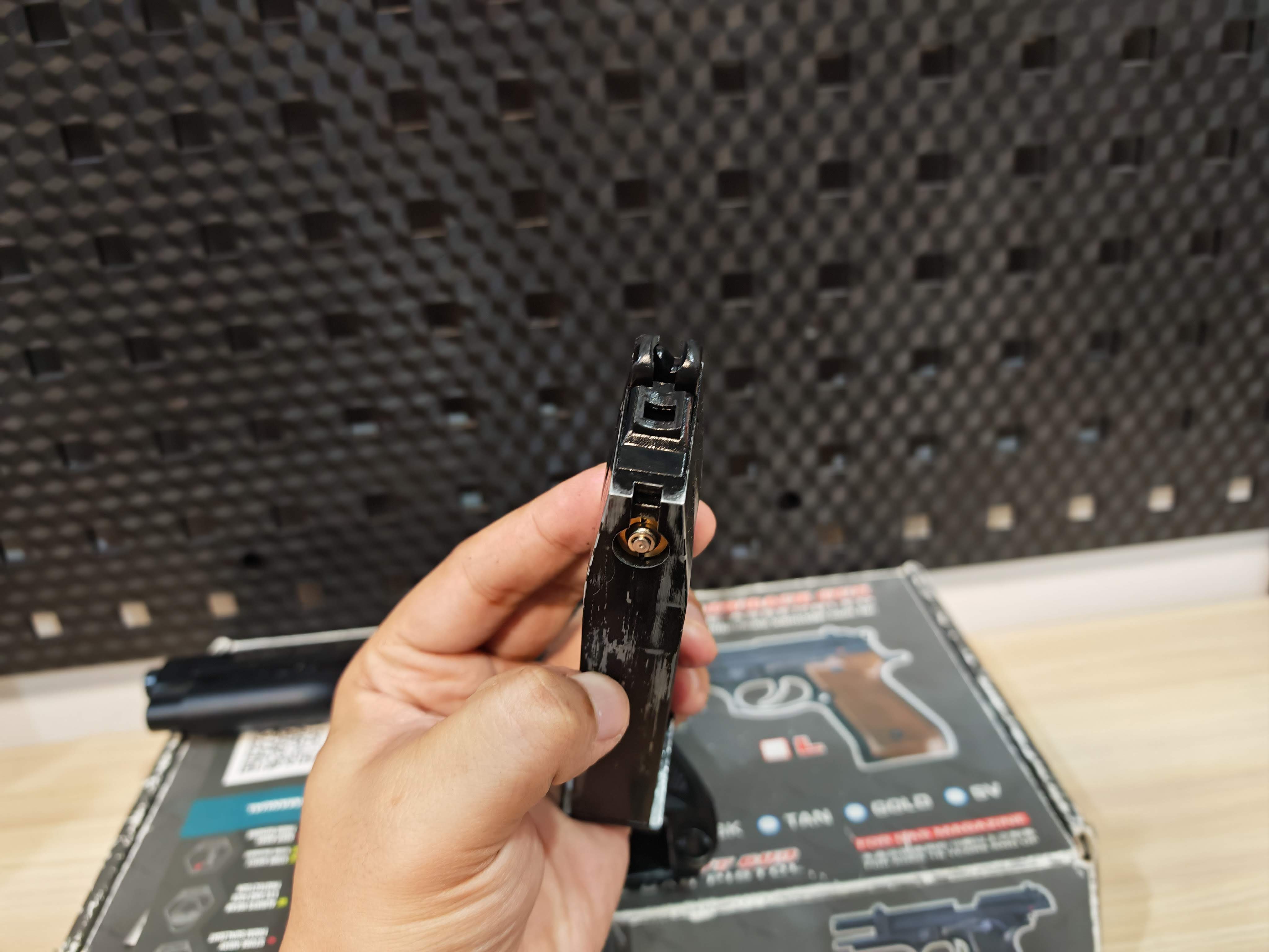 WE Beretta M92 Semi Version GBB ดำ พร้อมเล่น ไต้หวัน BB Gun บีบีกัน แบบแก๊ส ปืนอัดลม มือสอง Airsoft Gun