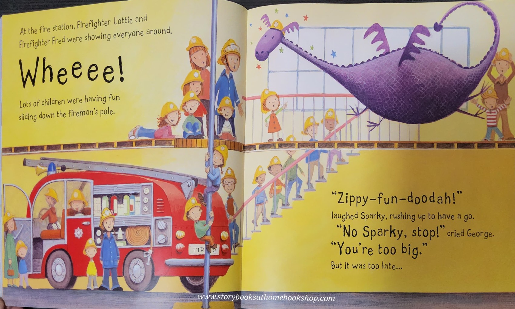 หนังสือนิทานปกอ่อน** 🍅🍅GEORGE'S DRAGON AT THE FIRE STATION