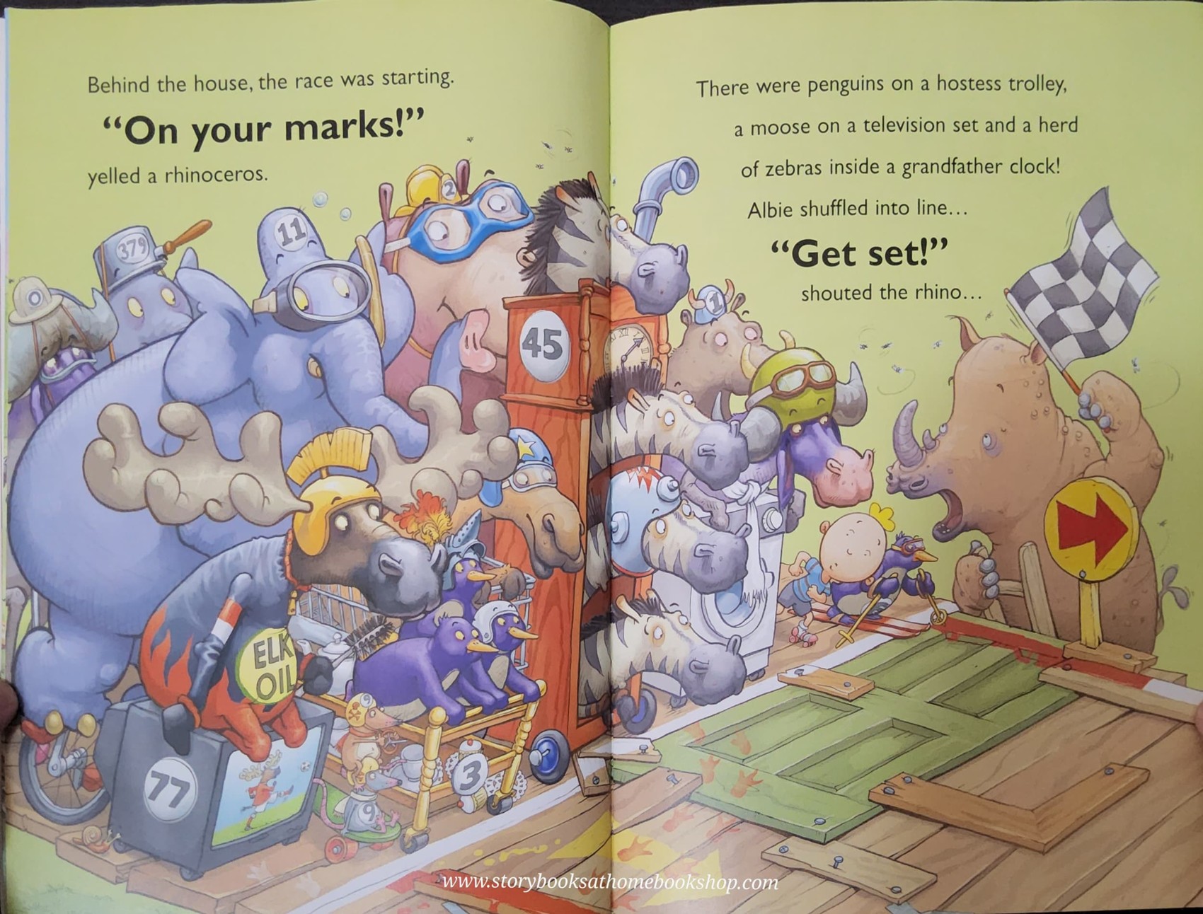 หนังสือนิทานปกอ่อน ** 🍅🍓 ALBIE AND THE BG RACE BY ANDY CUTBILL