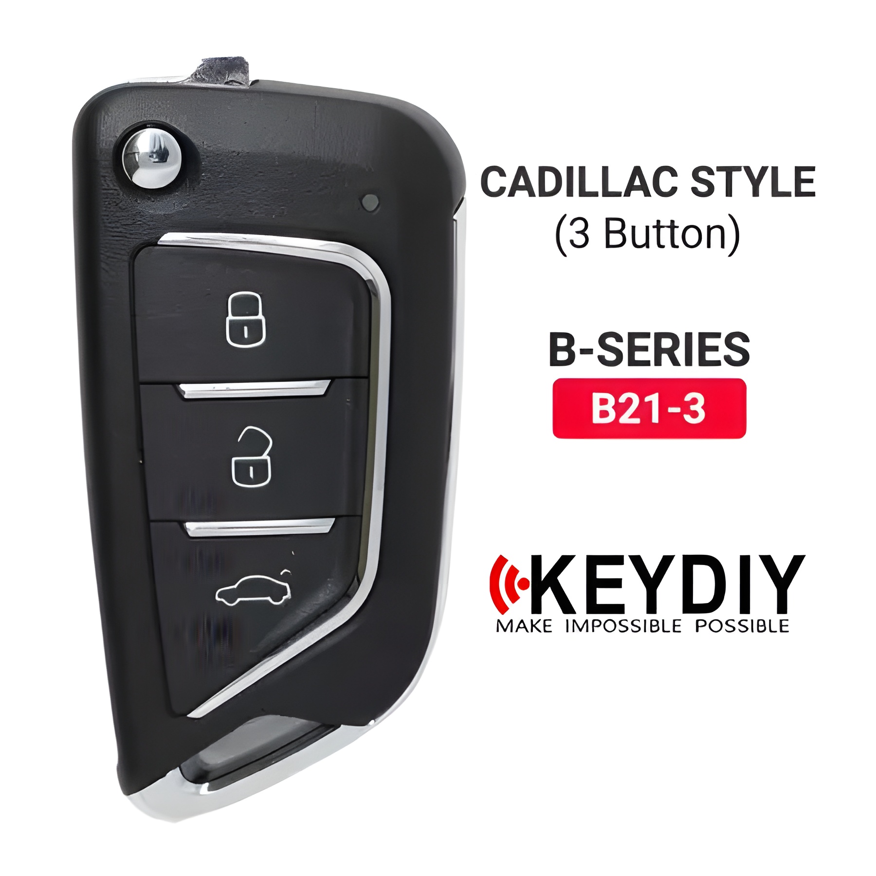 KEYDIY รีโมต Cadillac Style 3 ปุ่ม B21-3