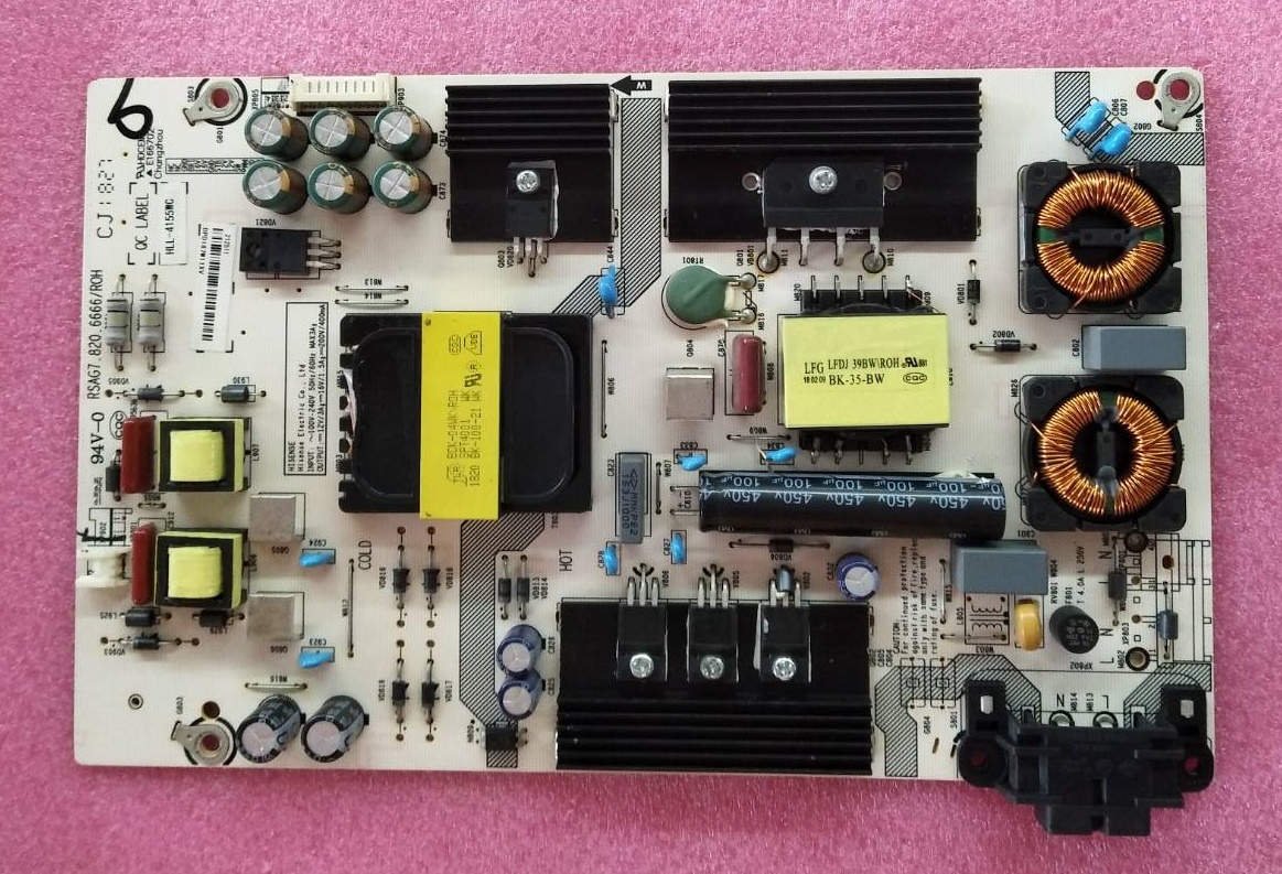 เพาเวอร์ซัพพลายทีวีไฮเซน/ภาคจ่ายไฟทีวีไฮเซน(Power Supply TV HISENSE) อะไหล่แท้#มือสองพร้อมใช้งาน รุ่น50N3000UW*RSAG7.820.6666/ROH