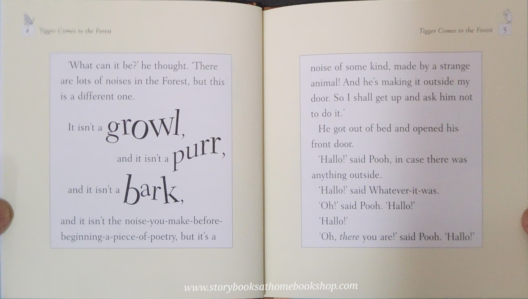 หนังสือนิทานปกแข็ง** 🍓🍓TIGGER COMES TO THE FOREST BY A.A.MILNE