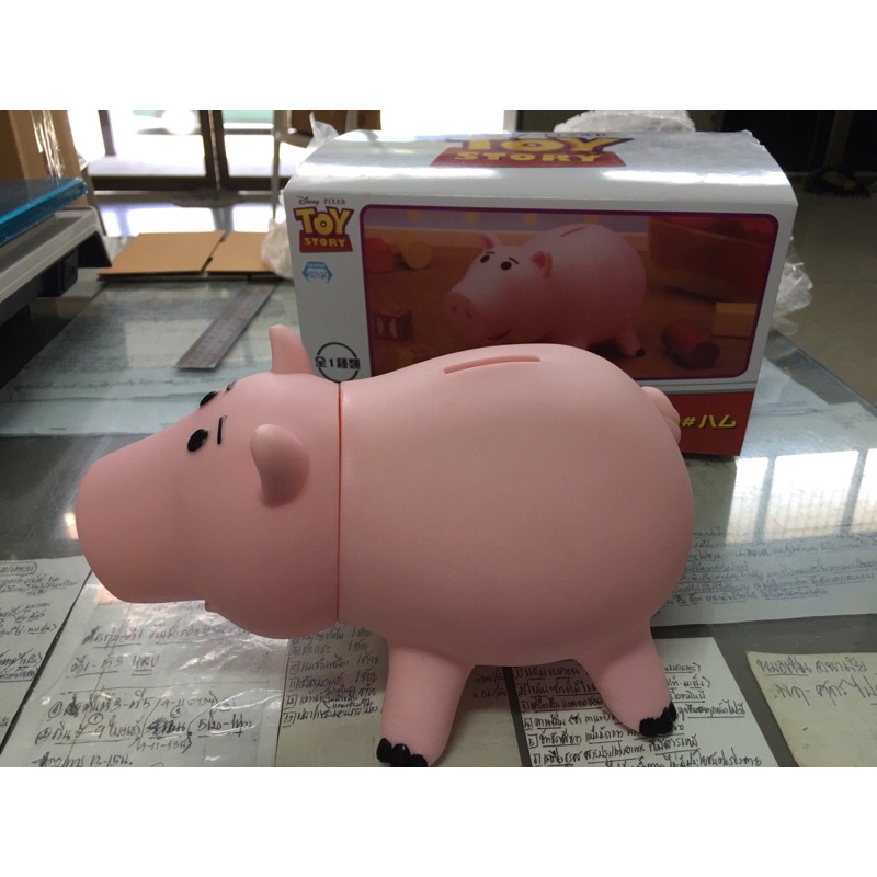 โมเดล+กระปุกออมสิน หมูแฮม ทอยสตอรี่ Hamm Toy Story