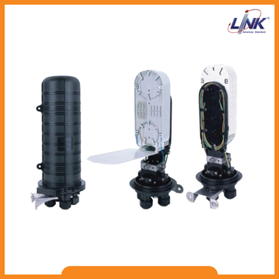 48 Core F.O. Splice Closure, Dome Type (Vertical) / 4 Tray (12F) อุปกรณ์ครบชุด 19 x H41.5 cm.