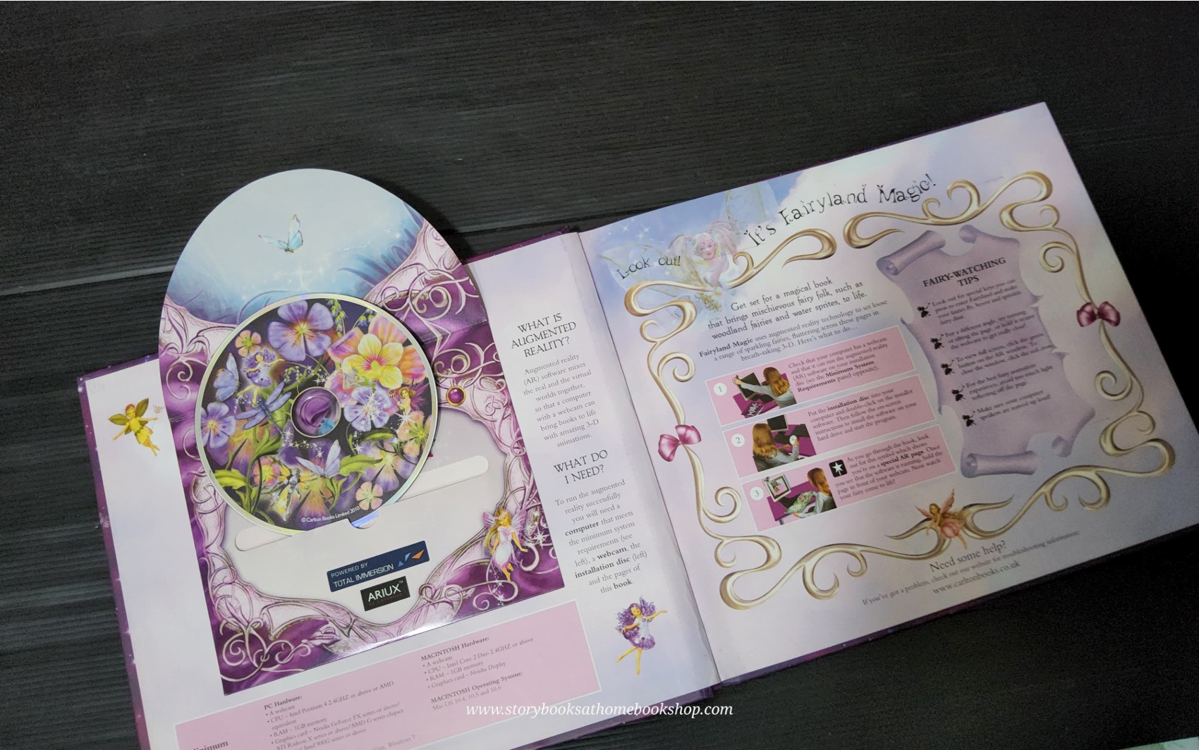 หนังสือนิทานปกแข็ง* 🍓🍓FAIRYLAND MAGIC SECRET! (WITH CD AND WIRTIRAL 3D POP UP)