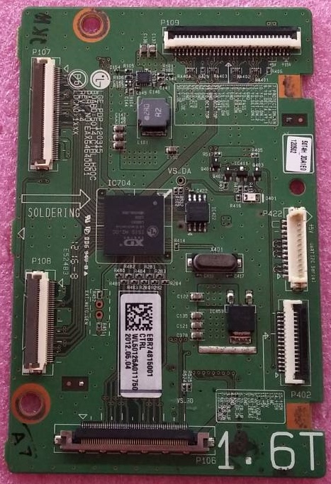 บอร์ดลอจิกทีวี พลาสม่า แอลจี LG ของแท้มือสองถอดจากเครื่อง รุ่น50PA4500 พาร์ท EBR74815001