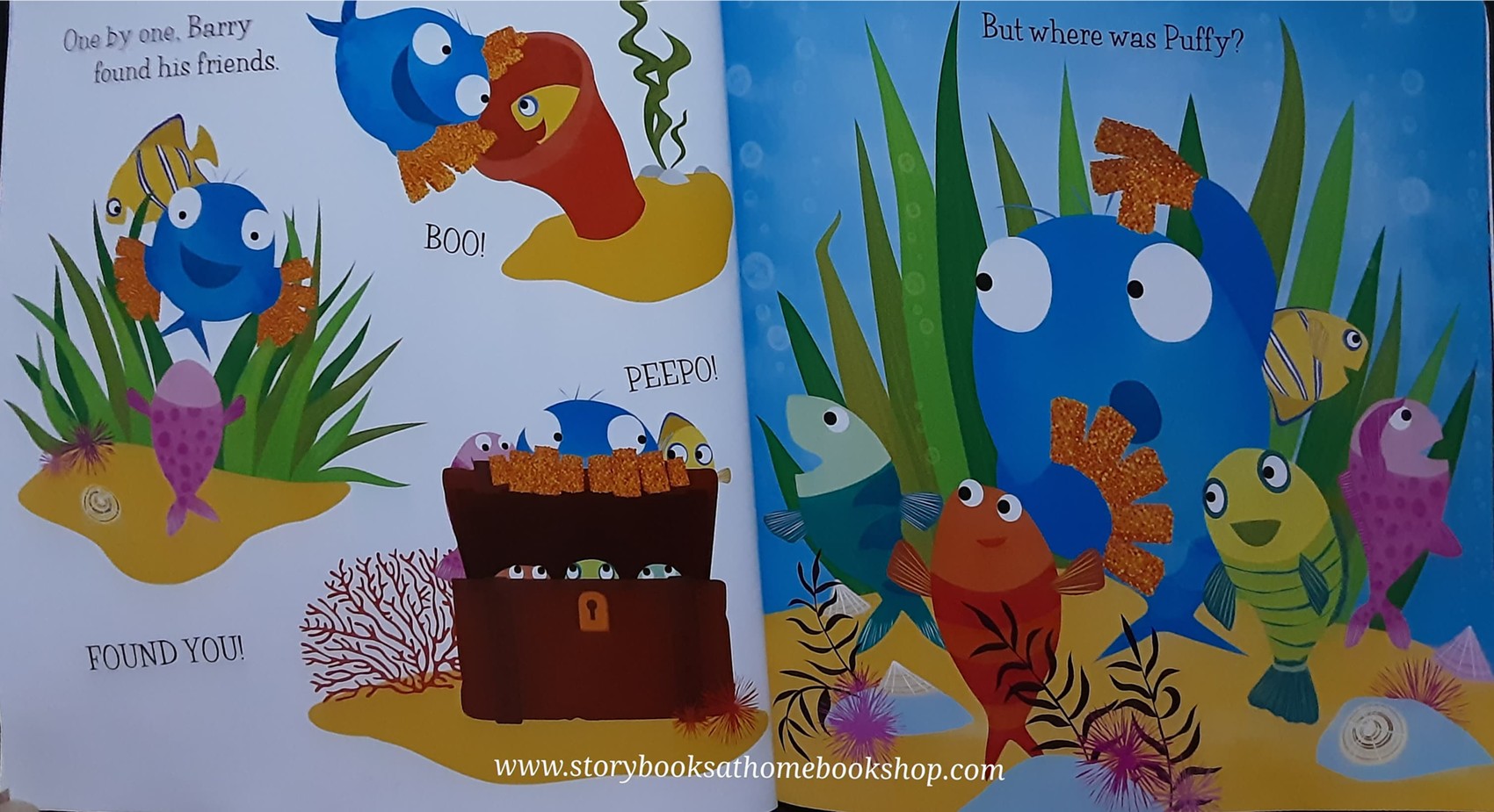 หนังสือนิทานปกอ่อน** 🍅BARRY THE FISH WITH FINGERS AND THE HAIRY SCARY MONSTER BY SUE HENDRA ♥️