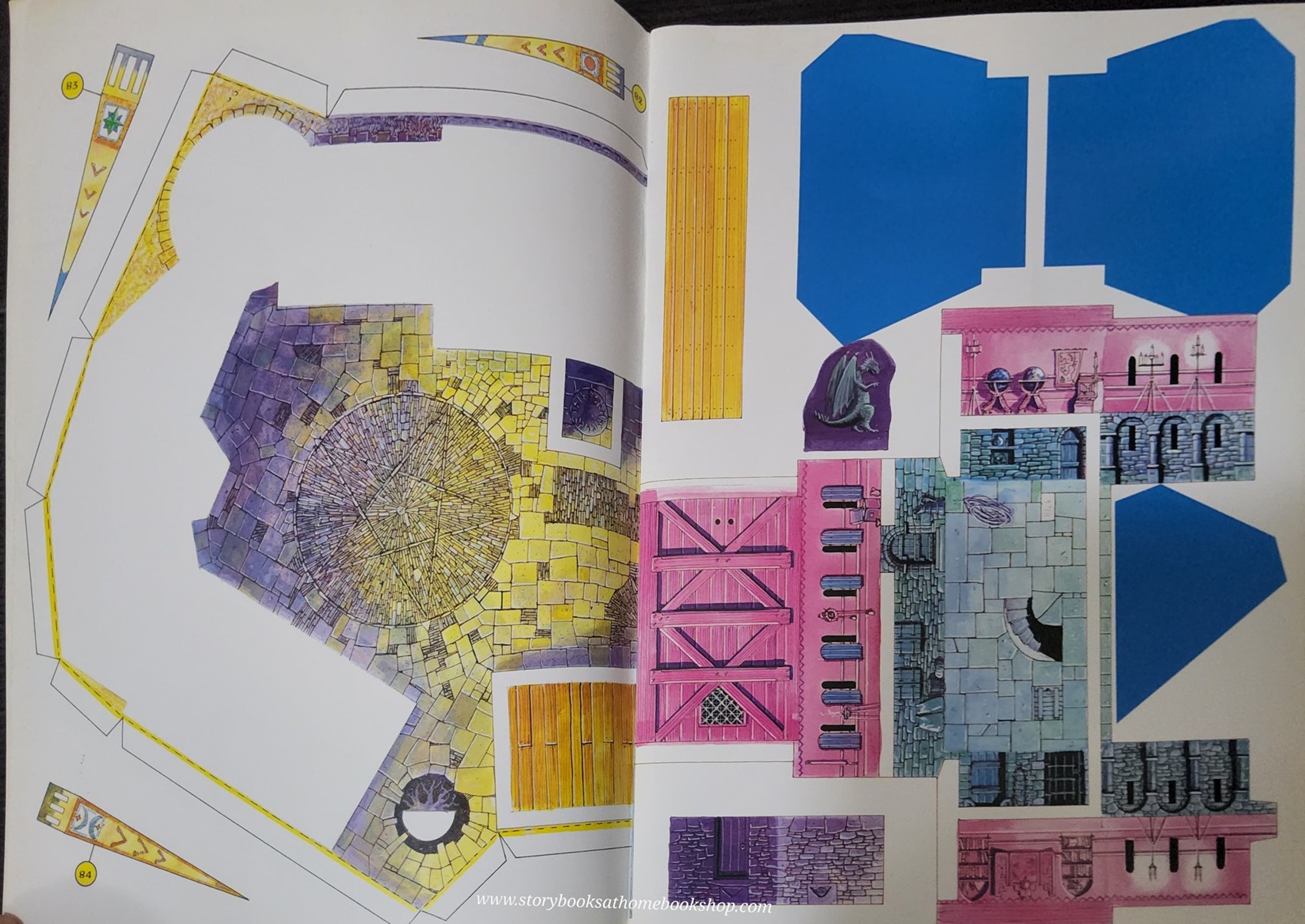 ACTIVITIES BOOK** ♥️USBORNE CUT-OUT MODEL:MAKE THIS WIZARD'S CASTLE