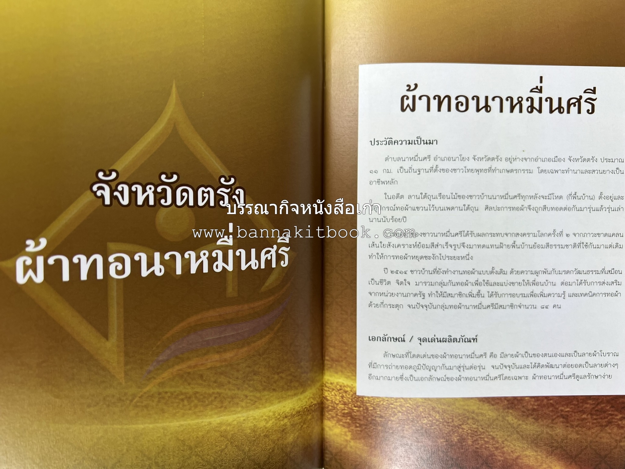 ผ้าทอพื้นเมืองภาคใต้ โดย : นิยม ชูชื่น วิทยาลัยชุมชนสงขลา.