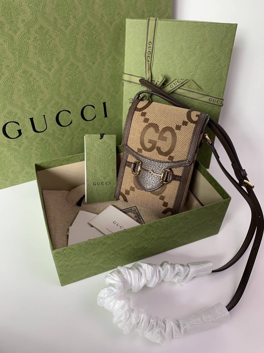 NEW GUCCI Horsebit 1955 Mini Bag