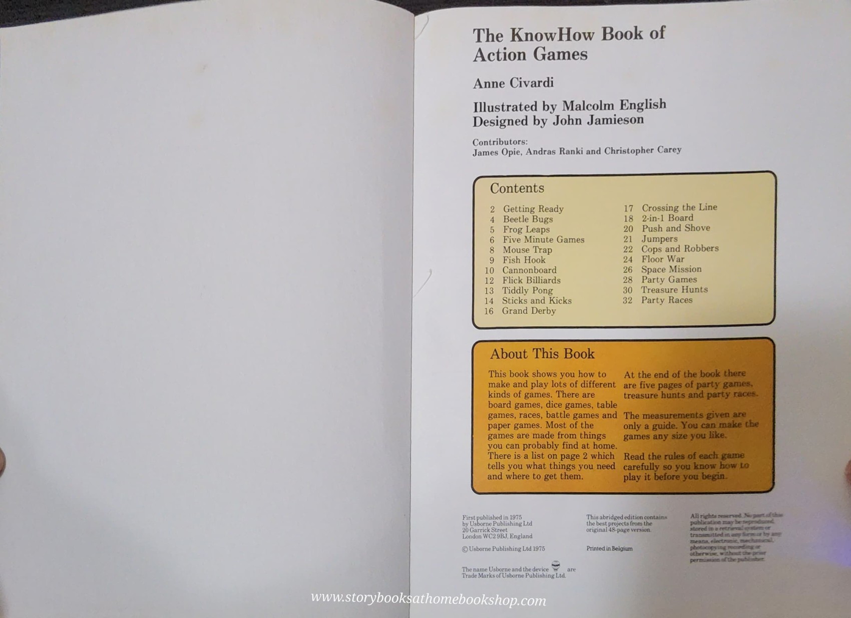 ACTIVITIES KNOWLEDGE Book** 🍅🍓THE KNOWHOW BOOK OF ACTION GAMES