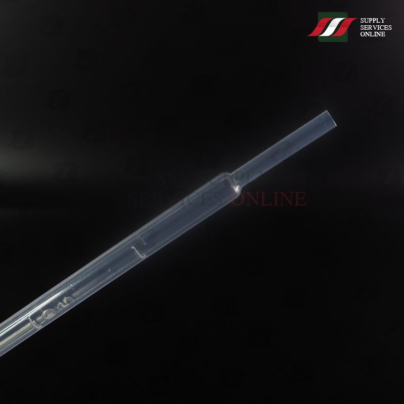 หลอดดูดสารละลาย พลาสติก ทรานเฟอร์ปิเปต ขนาด 1 มิลลิลิตร Transfer Pipette 1 ml