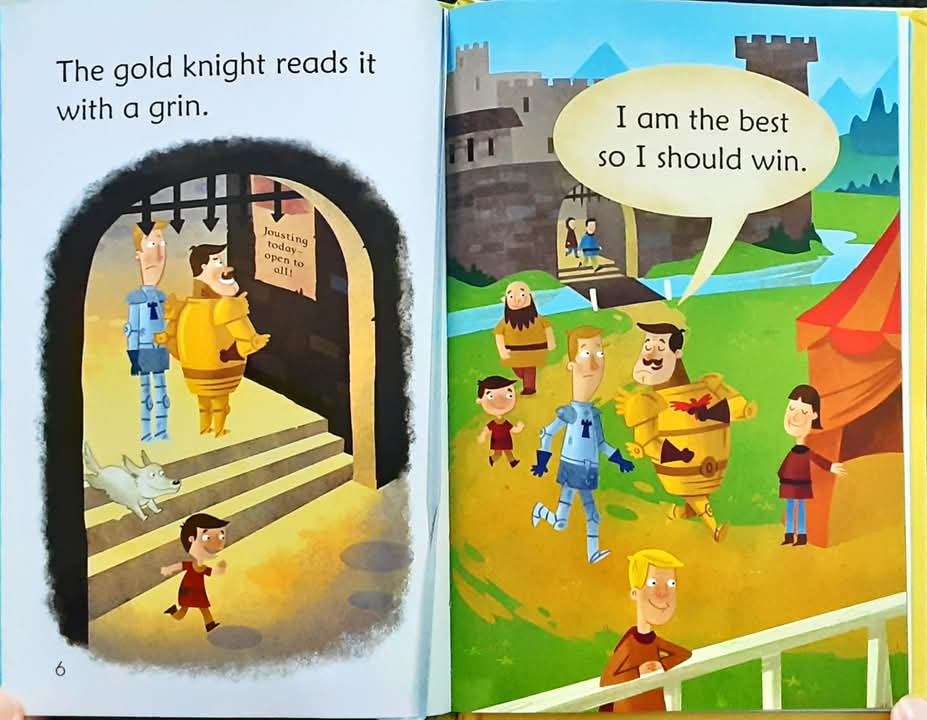 หนังสือนิทานปกแข็ง** 🍅🍓USBORNE VERY FIRST READING:KNIGHT FIGHT