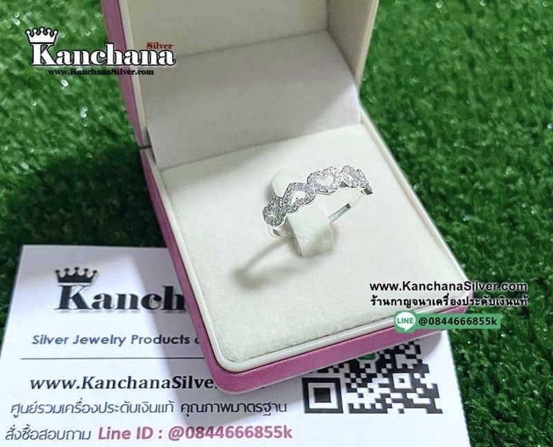 แหวนเงินแท้ ประดับเพชร งานสวยๆ ไซส์ size 49, 50, 51, 52, 53, 54, 55, 56, 57, 58, 59