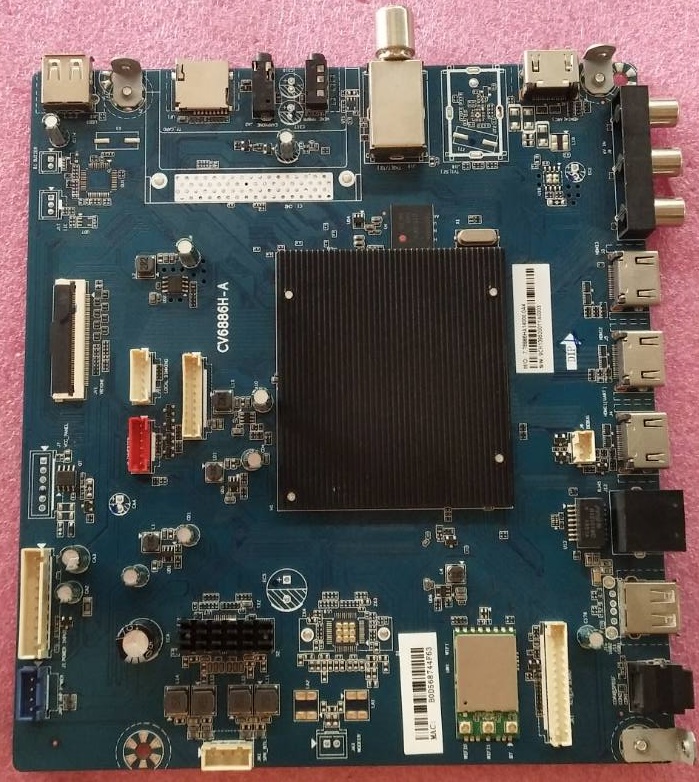 วันบอร์ดทีวีไฮเออร์ HAIER อะไหล่แท้มือสองพร้อมใช้งาน ใช้กับรุ่นLE50K8000UA LE50M9000 พาร์ทติดบอร์ดCV6886H-A ทีคอน CCPD-TC495-00 V3.0