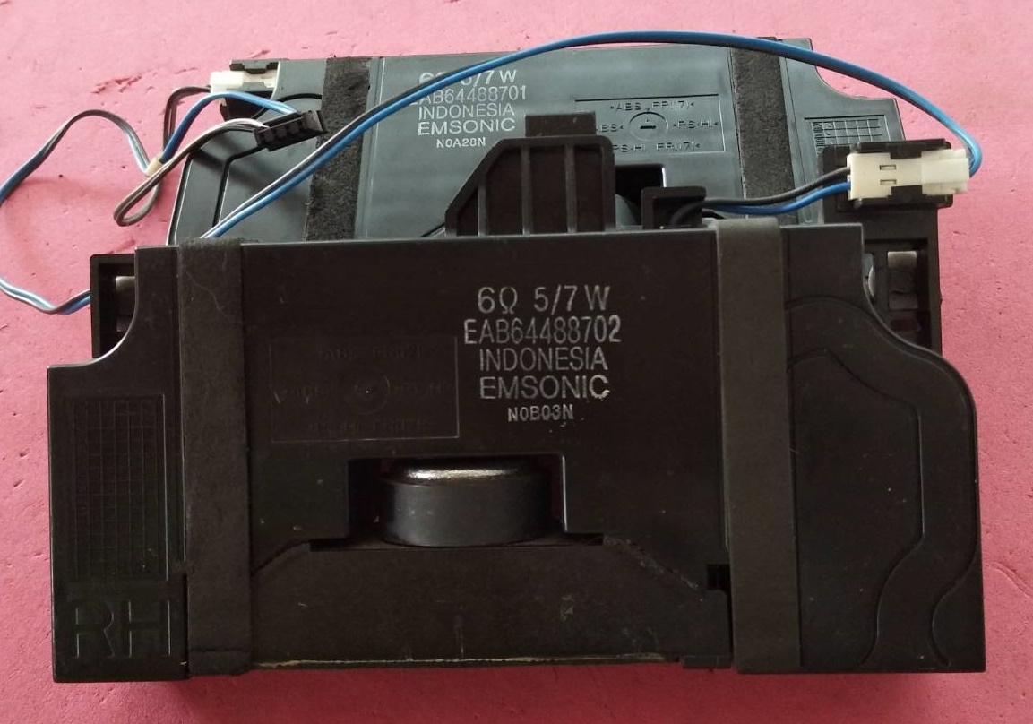 ลำโพงทีวี LG (แอลจี) 6โอมห์ 5/7 วัตต์ อะไหล่แท้/มือสองพร้อมใช้งาน พาร์ทEAB64488701 :EAB63888431 :EAB63888436 :EAB64488702 :EAB63888432 :EAB63888437 ใช้ได้หลายรุ่นตามข้อมูลด้านล่าง