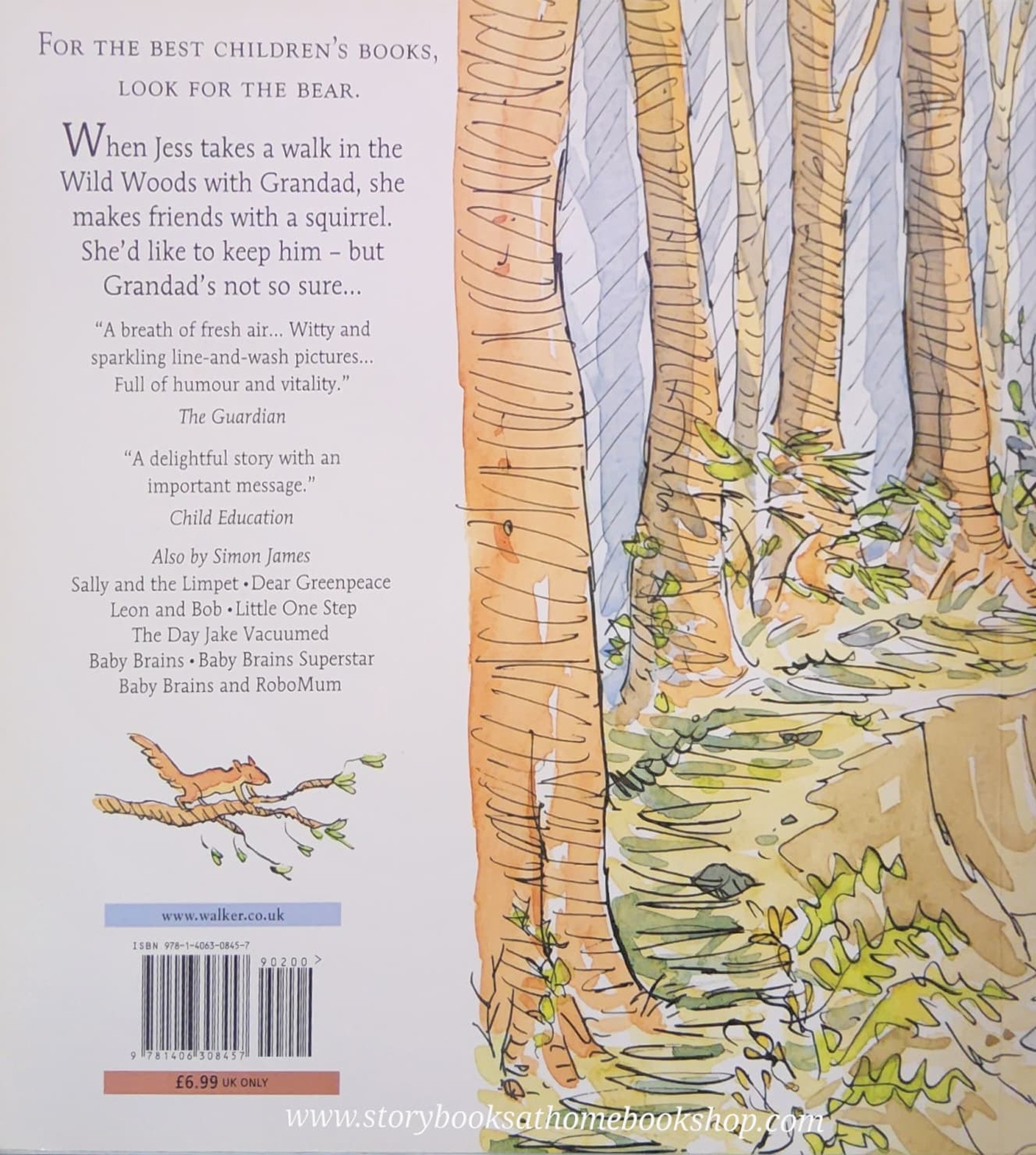 หนังสือนิทานปกอ่อน** 🍅🍅THE WILD WOODS BY SIMON JAMES