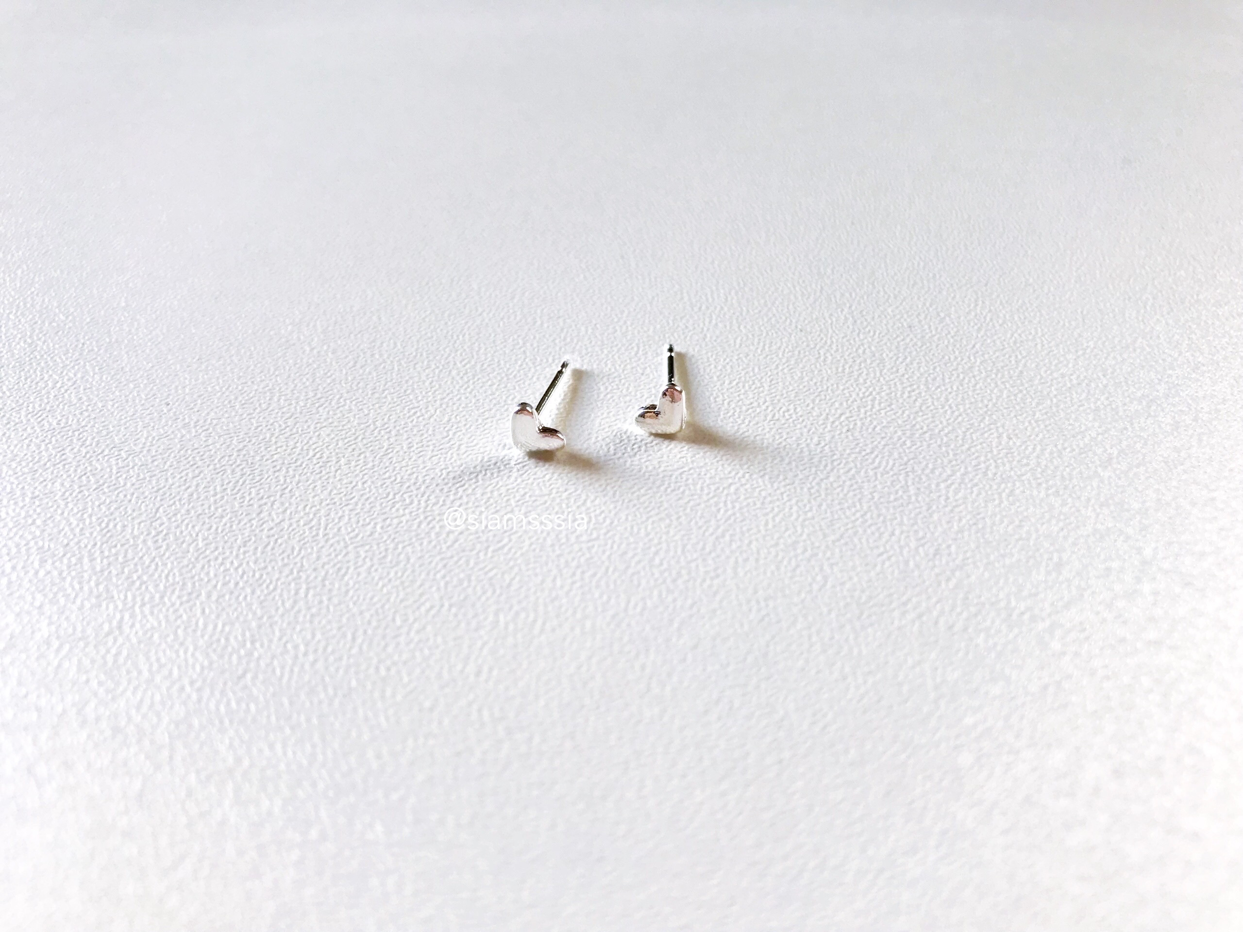 Heart Earrings ต่างหูหัวใจจิ๋ว (เงิน)