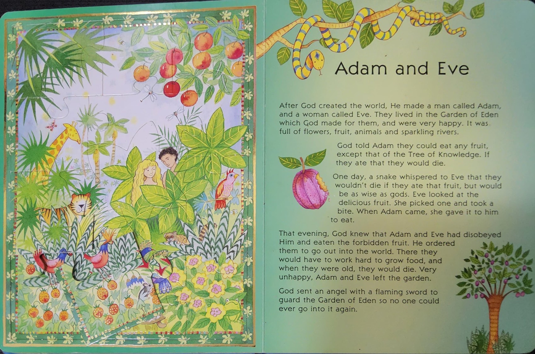 JIGSAW BOOK ** 🍅🍓 THE USBORNE BIBLE STORIES JIFSAW BOOK