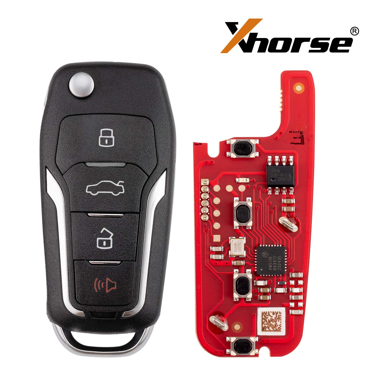 Xhorse VVDI รีโมต Ford Style 4 ปุ่ม XKFO21EN
