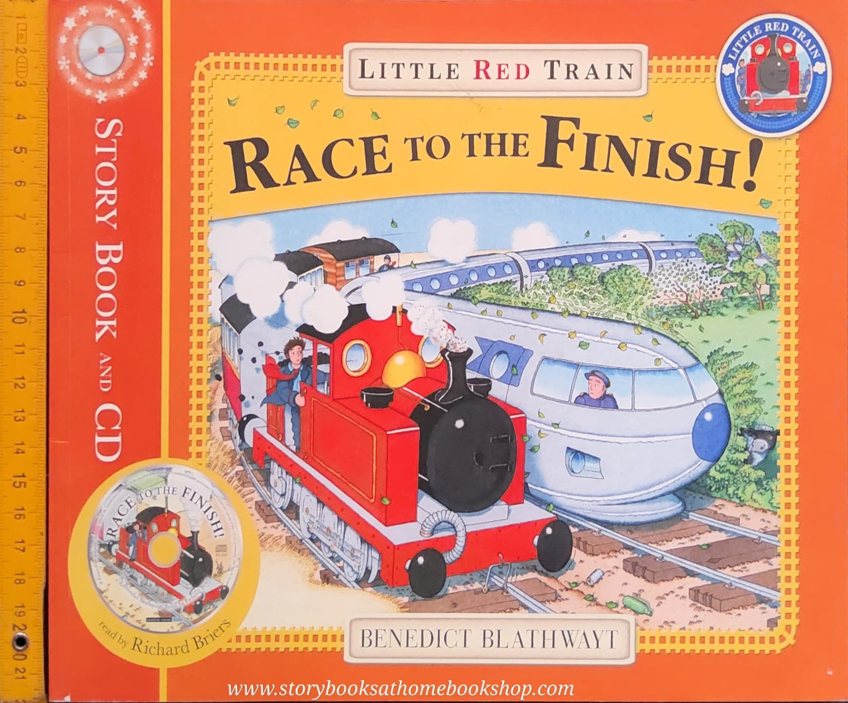 หนังสือนิทานปกอ่อน ** 🍅🍓LITTLE RED TRAIN RACE TO THE FINISH (WITH CD) BY BENEDICT BLATHWAYT