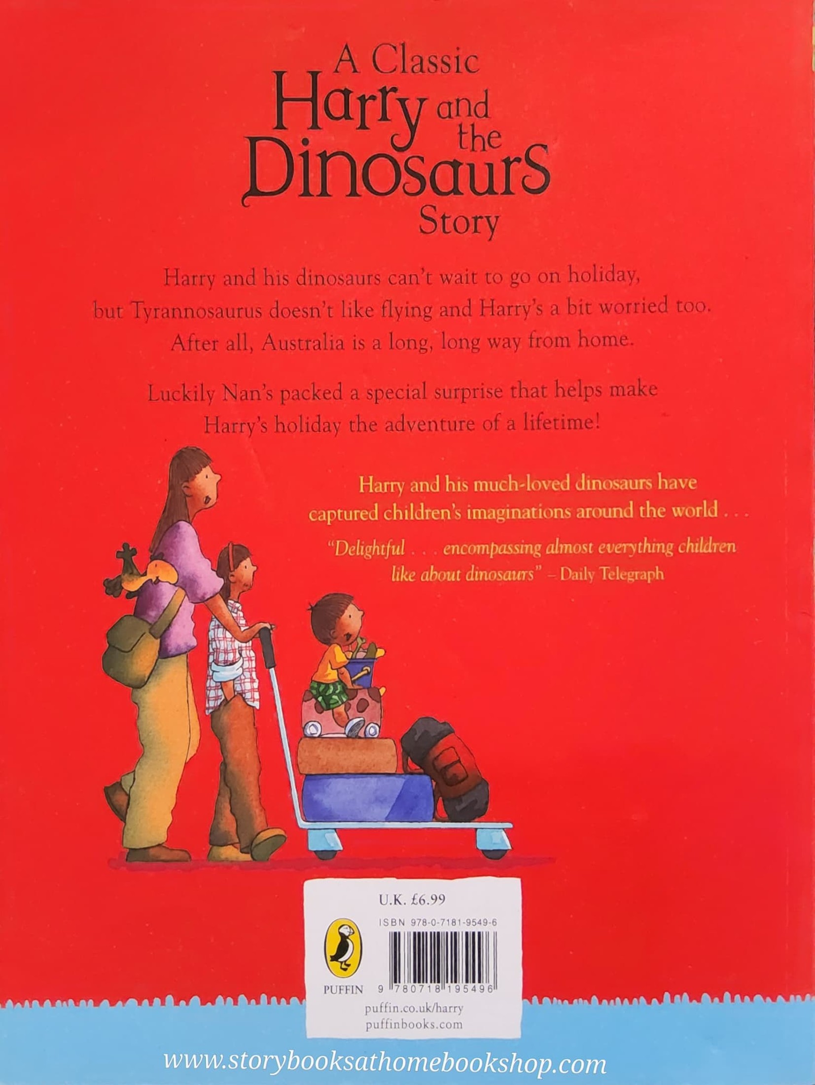 หนังสือนิทานปกอ่อน** 🍓🍓 HARRY AND THE DINOSAURS GO ON HOLIDAY BY IAN WHYBROW AND ADRIAN REYNOLDS