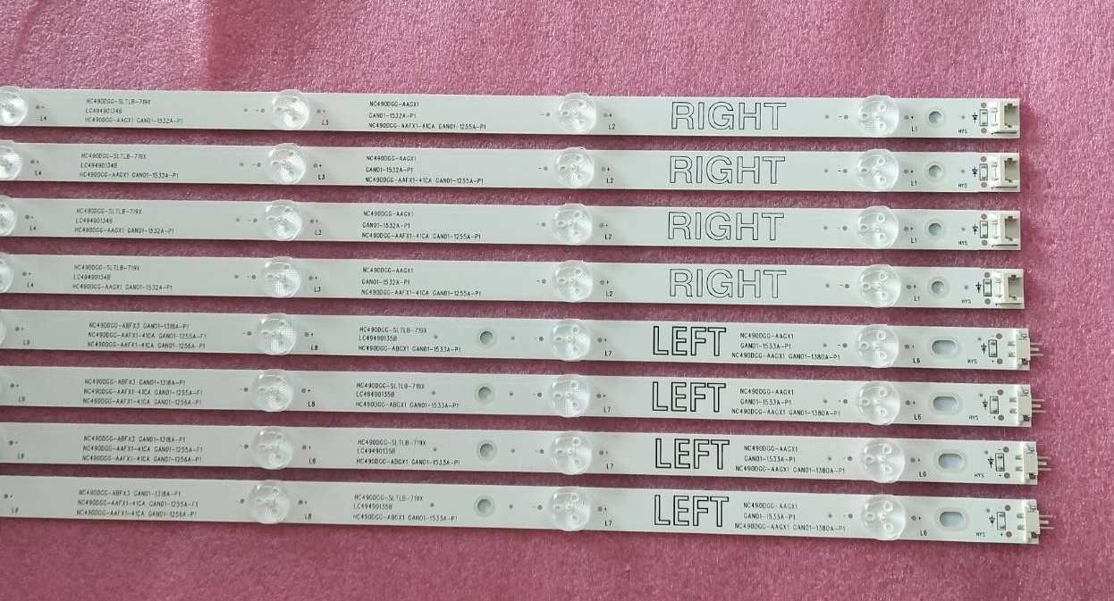 หลอดแอลอีดีแบล็คไลท์ (LED BLACK LIGHT) LG หลอดใหม่โรงงาน ใช้ได้กับรุ่น49UK6320PTE.ATMLLJD 49UK6200PTA.ATMWLJD 49UM7290PTD.ATMYLJD 49UM7300PTA.ATMYLJD 49UN7200PTF.ATMWLJD 49UT640S0TA.ATMYLJD 49UT660H0TA.ATMYLJD 49UU640C-TB.ATMWLJD 49UU660H-TB.ATMWLJD