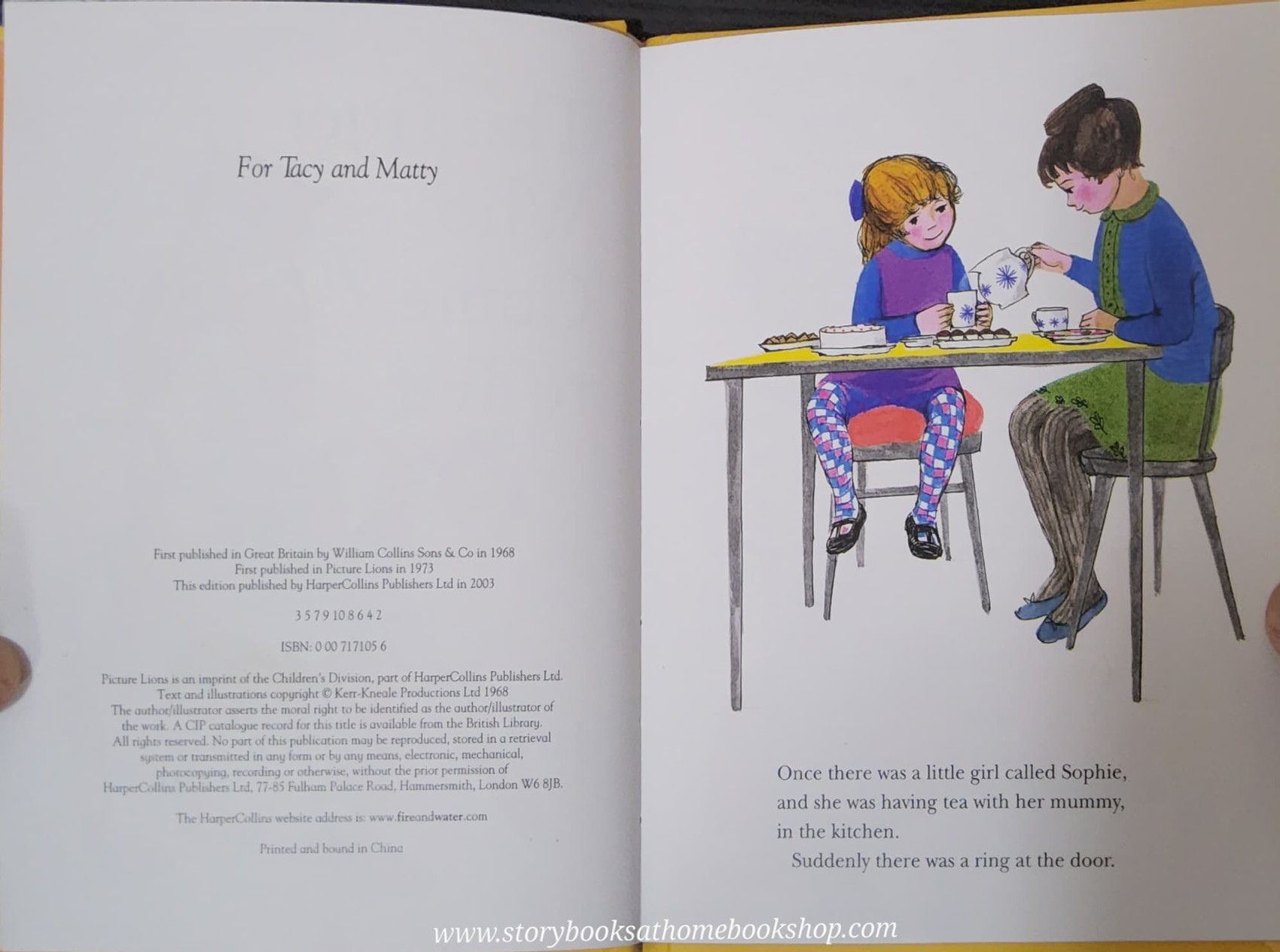 หนังสือนิทานปกแข็ง** 🍅🍅THE TIGER WHO CAME TO TEA BY JUDITH KERR