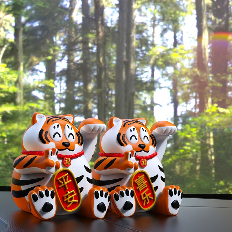 เสือกวัก ปีเสือ เสืออ้วน กวักทรัพย์ กวักโชค เสือนำโชค ของตกแต่งบ้าน ของมงคล