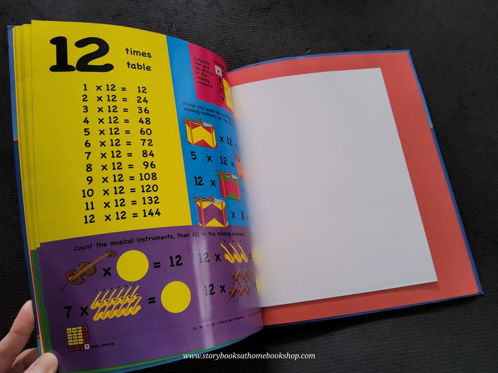 KNOWLEDGE BOOK** ♥️♥️TIMES TABLES WITH GIANT WALLCHART AND STICKERS