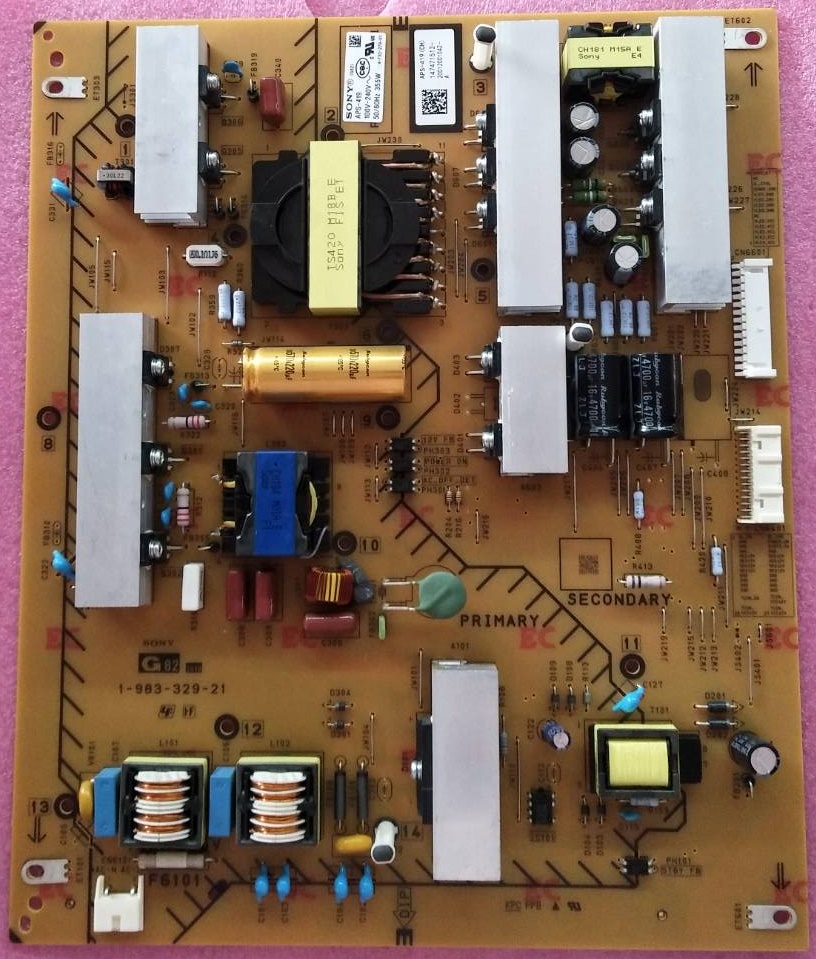 เพาเวอร์ซัพพลายทีวี โซนี่ SONY ของแท้ถอดจากเครื่อง รุ่นKD-55X9500G พาร์ท 1-983-329-21