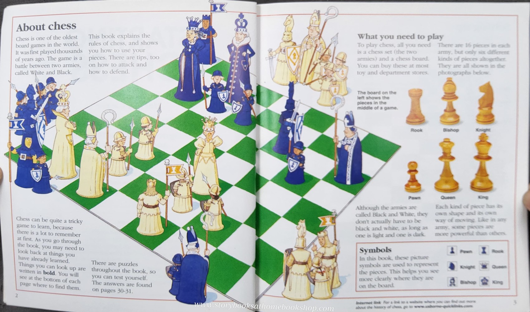 KNOWLEDGE BOOK** 🍅🍓USBORNE STARTING CHESS WITH INTERNET LINKS