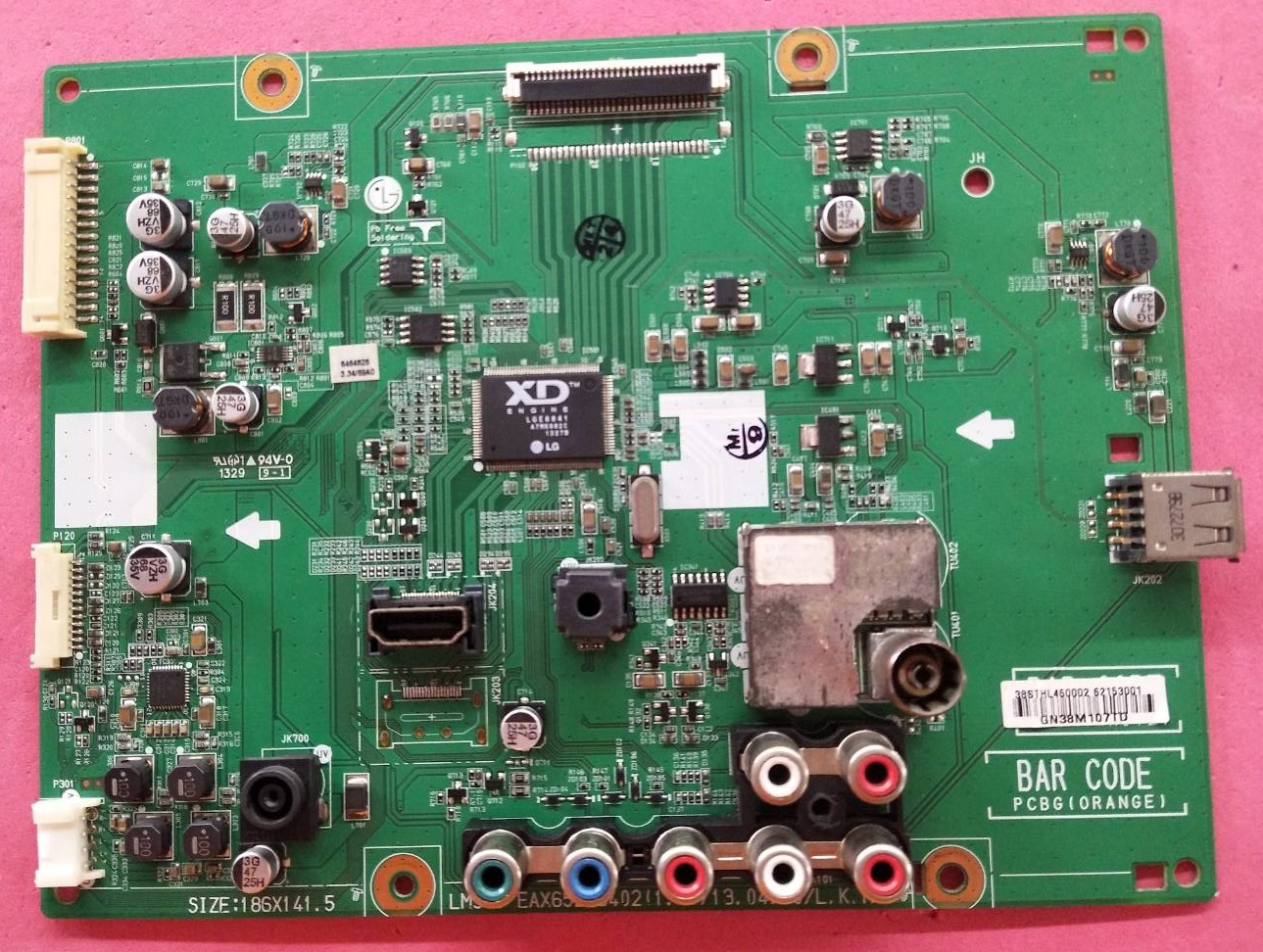 เมนบอร์ดทีวี แอลจี(LG) ของแทเถอดจากเครื่อง รุ่น28LN4110-TB.ATMYLJT จอST2751A01-1